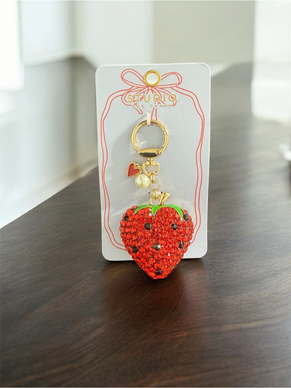 Studio Large Strawberry Bag Charm